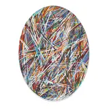 Charles Arnoldi, Untitled, 1977, acrylic on canvas mounted on panel