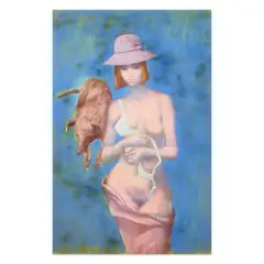 Hyperion Lady and Man by John Altoon, 1964, pastel on illustration board, sold Apr 2024