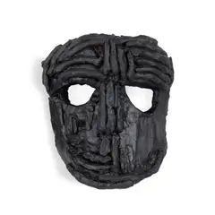 Thomas Houseago, Bronze Wall Mask I, 2009, bronze with black patina