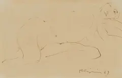 Nathan Oliveira, Untitled, 1963, ink on paper