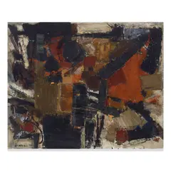 John Levee, Juillet IV, 1955, oil on canvas