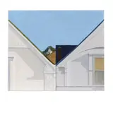 Mark Adams, Untitled (View from Mark Adam's Firehouse at 3816 22nd Street), 1965, acrylic on Masonite