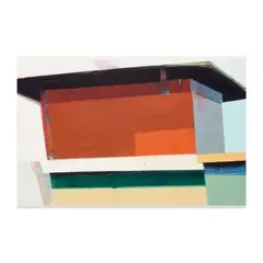 Siddharth Parasnis, Brown Hut #2, 2017, oil on panel