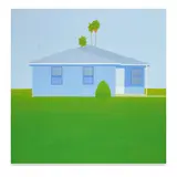 Salomón Huerta, Untitled (House), 2000, oil on canvas on panel