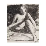 Untitled by Richard Diebenkorn, 1961, charcoal on paper, offered Apr 2024