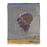 Nathan Oliveira, Head #2, 1959, oil on canvas