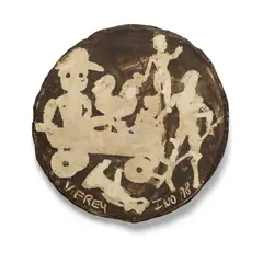 Untitled by Viola Frey, 1978, glazed ceramic, sold Apr 2024