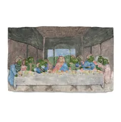 The Frog Last Supper by David Gilhooly, 1967, glazed ceramic, sold Apr 2024