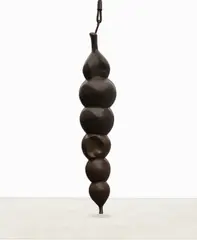 Charles Fine, Hanging Alga, 1988-89, bronze, iron, wax and rope