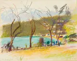 Wolf Kahn, Man O'War Bay (Tobago), 1975, pastel on paper