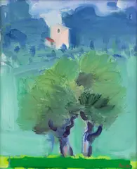 Paul Resika, Olive Trees, 1994, oil on canvas