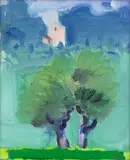 Paul Resika, Olive Trees, 1994, oil on canvas