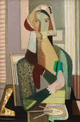 Theodore Roszak, Girl with Wine Glass, 1932, oil on canvas