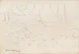Milton Avery, Untitled (Reclining Figure), 1959, ink on paper