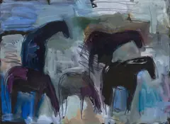 Theodore Waddell, Horse No. 186, 1988, oil on paper