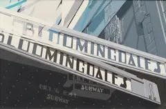 Bill Morgan, Bloomingdales, 1981, acrylic on canvas