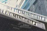 Bill Morgan, Bloomingdales, 1981, acrylic on canvas
