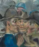 Philip Evergood, The Skeptics, 1946, oil on canvas