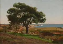 Jervis McEntee, Near Kennebunkport, 1877, oil on canvas