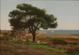 Jervis McEntee, Near Kennebunkport, 1877, oil on canvas