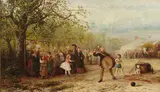 J. C. Thom, Circus Scene, 1876, oil on canvas