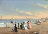 Conrad Wise Chapman, At the Seaside, 1878, oil on board