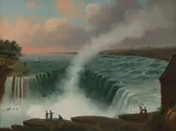 Nicolino Calyo, Niagara Falls from Table Rock, circa 1835, oil on canvas