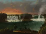 Nicolino Calyo, View of Niagara Falls, circa 1835, oil on canvas