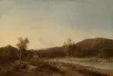 Walter Mason Oddie, Fisherman Guiding the Cattle Home, 1850, oil on canvas