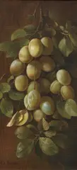 Ferdinand Richardt, California Plums, oil on canvas