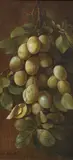 Ferdinand Richardt, California Plums, oil on canvas