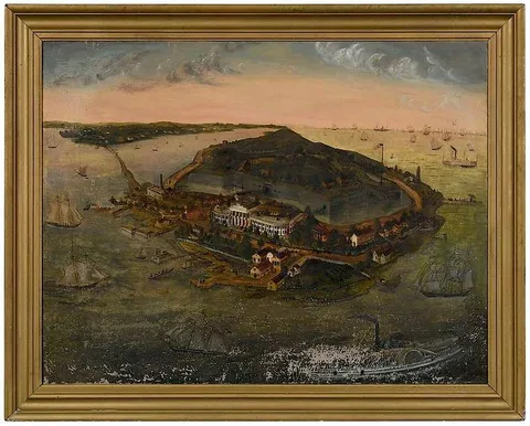 possibly Edward Sachse by American School, oil on canvas, sold Nov 2019