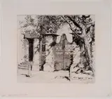 Alfred Heber Hutty, The Old Smyth Gate, Charleston