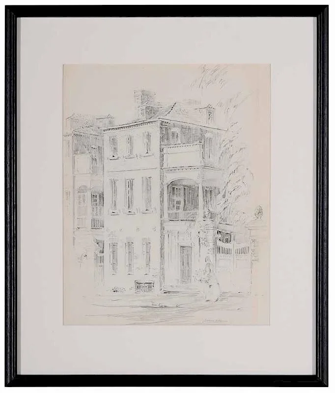 Julia Homer Wilson, Flower Seller at 90 Church Street, graphite on paper