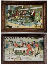 Cecil Aldin, Two Interior Sporting Scenes