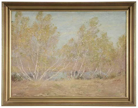 William S. Robinson, Birches in Autumn, 1907, oil on canvas