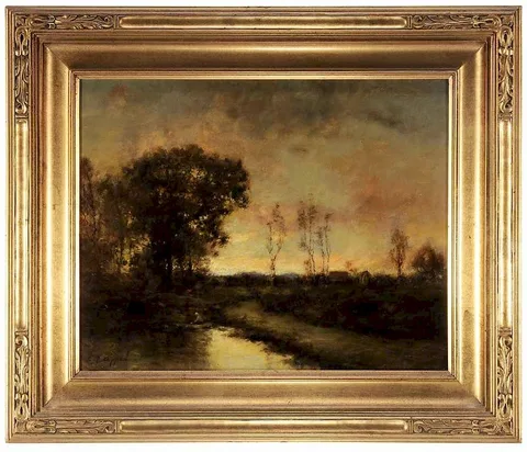 Charles P. Appel, Late Sunset, oil on canvas
