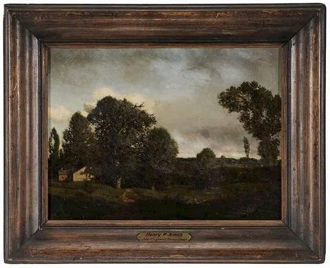 Henry Pember Smith, New England Homestead, oil on canvas