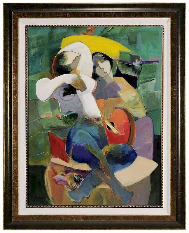 Enchanted Rhythm by Hessam Abrishami, 2000, oil on canvas, sold Nov 2016