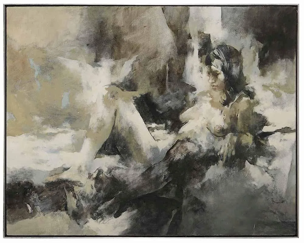 Untitled by William Aiken, 1969, oil on canvas, offered Nov 2016