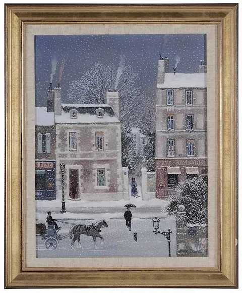 Michel Delacroix, La leçon de piano, 1997, oil on canvas