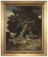 Charles Jacque, Under the Old Oak