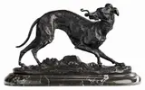 Pierre-Jules Mêne, Whippet with a Riding Crop