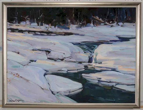 James Kerr, First Thaw, 1992, oil on canvas