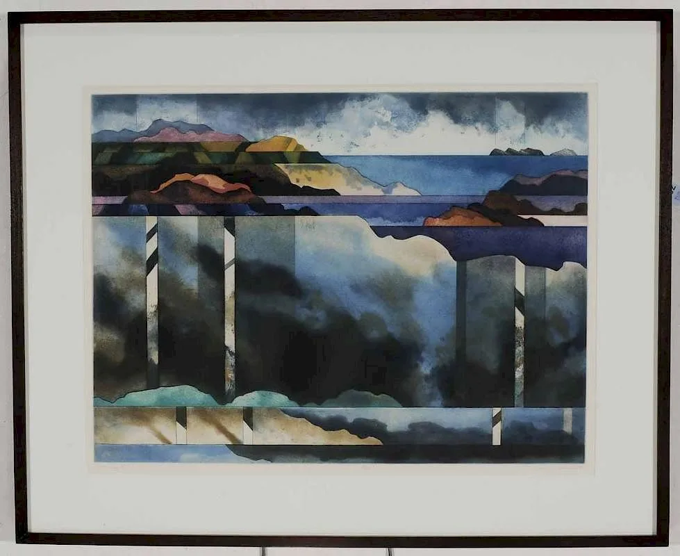 Katherine Kernan, Cutaway VI, 55/100, color intaglio on paper