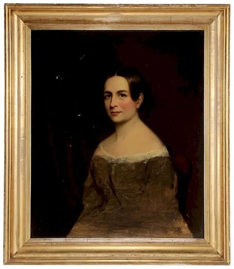 Henry Cheever Pratt, Portrait of Mary Eaton Brown, oil on canvas