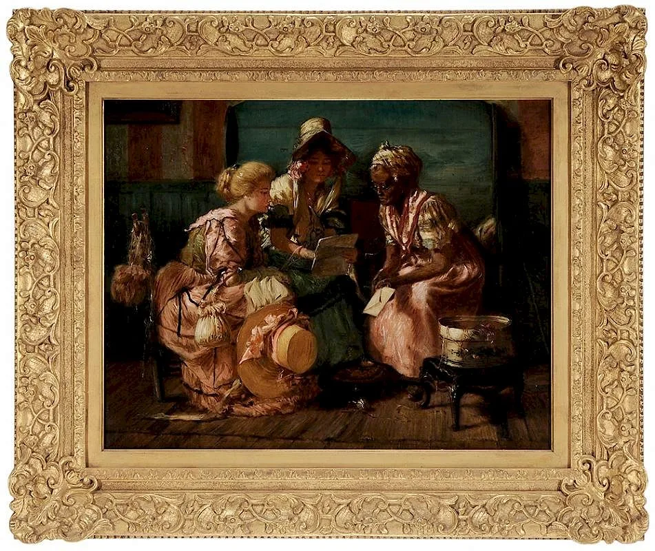 Harry Henry Roseland, The Letter, oil on canvas