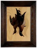 Addison Thomas Millar, [Nature morte trompe l'oeil], pair of Wood Ducks held by string