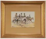 Nick Eggenhofer, United, Native Americans crossing the desert on horseback