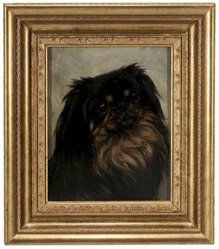 Frederick Thomas Daws, The Pekinese "Champion Broadoak Beetle, oil on artist board